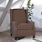 Flash Furniture Prescott Traditional Style Slim Push Back Recliner Chair-Wingback, Brown Polyester, Accent Nail Trim BO-BS7002-1-BR-GG - alternate 1